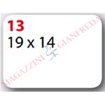 BUSTA DI ETICHETTE MARKIN COD. 13 MM 19 X 14, SU FOGLIO, 490 ETICHETTE AUTOADESIVE